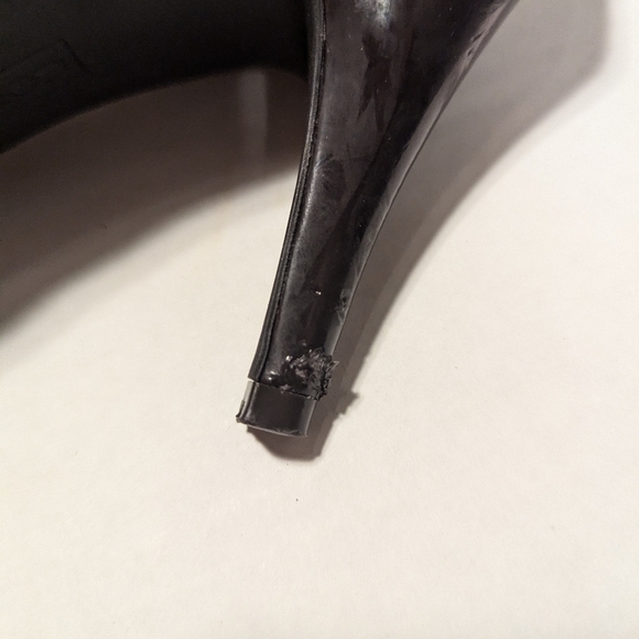 6 High Heel Peep Toe Leopard Pumps - Picture 4 of 4